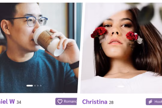 Đăng ký và sử dụng TigerDate khá dễ dàng (Ảnh: Hoà Bình ghép) 