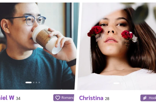 Đăng ký và sử dụng TigerDate khá dễ dàng (Ảnh: Hoà Bình ghép) 