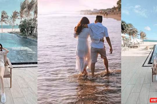 Vợ chồng Bảo Thy thuê resort để cách ly (Ảnh trên trang cá nhân của Bảo Thy, HB ghép) 