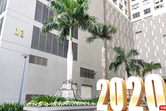 Khu căn hộ cao cấp tại Quận 4 là nơi cư trú của hai bệnh nhân số 97, 98 (Ảnh: MInh Tuệ) 