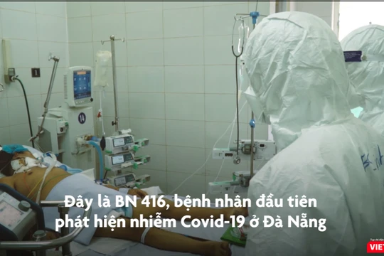 BS Trần Thanh Linh cho biết BN416 phụ thuộc hoàn toàn vào ECMO, máy thở, phổi xơ hóa, tiên lượng nặng (Ảnh: HB)