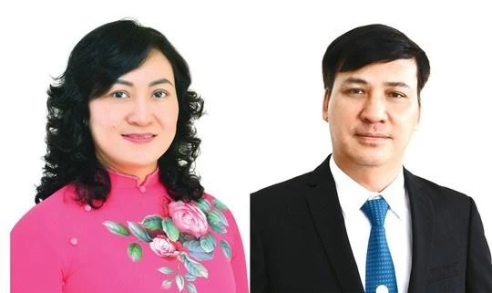 Bà Phan Thị Thắng và ông Lê Hòa Bình vừa được Thủ tướng Chính phủ phê chuẩn kết quả bầu bổ sung chức vụ Phó Chủ tịch UBND TPHCM nhiệm kỳ 2016-2021. Ảnh: Việt Dũng