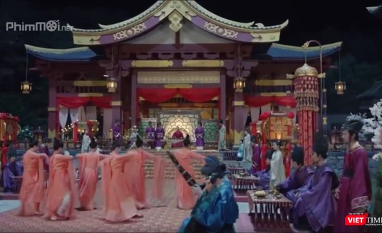 Phân cảnh đám cưới trong phim Trung Quốc nghi là có sử dụng nhạc cung đình Huế (Ảnh chụp màn hình phim chiếu trên trang xem phim online Phim mới) 