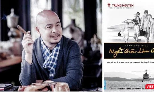 Ông Đặng Lê Nguyên Vũ và cuốn "Nghĩ giàu làm giàu" ấn bản giá đặc biệt tặng thanh niên hồi năm 2013 