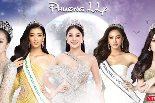 Phùng Hiểu Anh trình diễn cùng 5 Hoa hậu tham gia chương trình "Cổ tích hiện đại" (Ảnh: P.H)