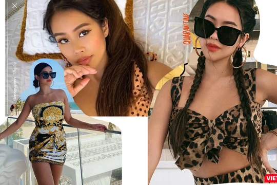 Hot girl Tiên Nguyễn khỏi COVID-19 khoe ảnh nóng bỏng (Ảnh: HB ghép) 