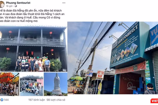Công ty du lịch có lãnh đạo “khoe” chiến tích “trốn” dịch COVID-19 từ Đà Nẵng ra Huế khiến dân mạng dậy sóng còn chưa có giấy phép lữ hành (Ảnh: Hòa Bình ghép) 