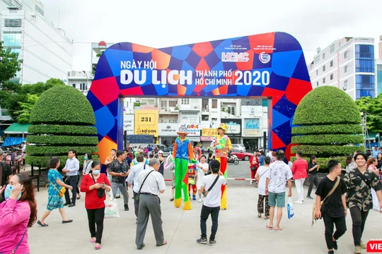 Ngày hội Du lịch – Liên hoan món ngon các nước 2020 đang diễn ra tại TP.HCM sau những ảnh hưởng nặng nề từ đại dịch COVID-19 (Ảnh: Phương Thảo) 