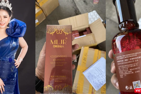 Bắt giữ kho mỹ phẩm cực lớn của một hoa hậu với hơn 5.000 hộp sản phẩm