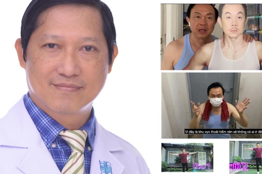 BS Lê Văn Tuấn - Trưởng bộ môn Thần kinh, ĐH Y Dược TP.HCM, Phó trưởng khoa Nội – Thần kinh (BV Chợ Rẫy) nói rõ hơn về bài tập thăng bằng một chân và bệnh đột quỵ (Ảnh: Hoà Bình ghép) 