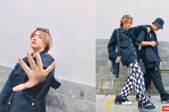 Mon Hoàng Anh giới thiệu ca khúc Cô Vi ơi con muốn đi học (Ảnh: Hòa Bình ghép) 