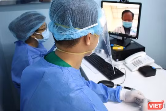 Hội chẩn trực tuyến - số hóa chẩn bệnh cứu người từ xa tại BV Đại học Y Dược TP.HCM (Ảnh: HB) 