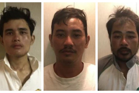 Ba thuyền viên trong số 26 ngư dân bị mất tích được tàu nước ngoài cứu sống (Ảnh: Cơ quan chức năng cung cấp)