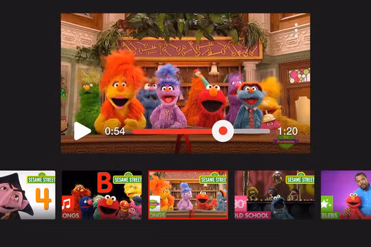 Nội dung của YouTube Kids đã được chọn lọc để phù hợp với trẻ nhỏ