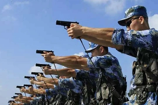 Thủy quân lục chiến Trung Quốc luyện tập