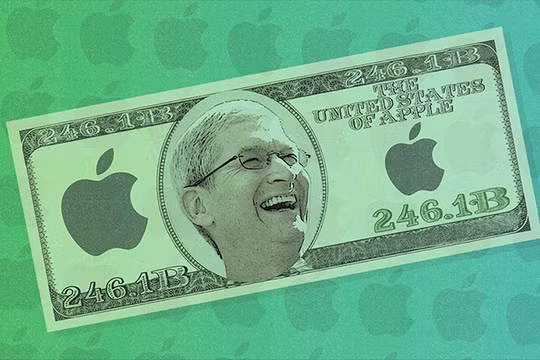 Apple hiện có tới 246,1 tỉ USD tiền mặt