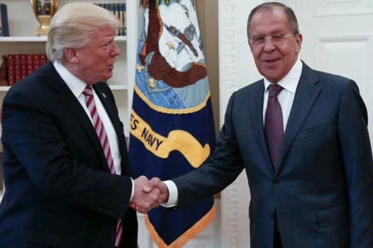 Tổng thống Trump tiếp Ngoại trưởng Nga Lavrov tại Nhà Trắng ngày 10/5