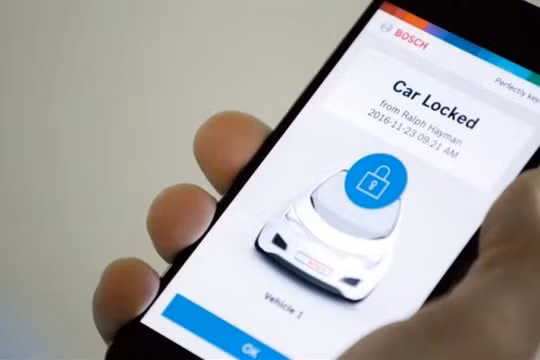 Hệ thống Perfectly Keyless yêu cầu gắn một cảm biến, có thể truy cập không dây tới smartphone để nhận diện. Ảnh AFP Relaxnews