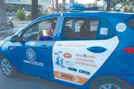 Taxi sử dụng App Vivu tại Cà Mau