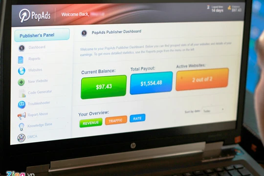 Popads, một trong số những kênh phân phối quảng cáo ưa thích của các trang phim lậu.