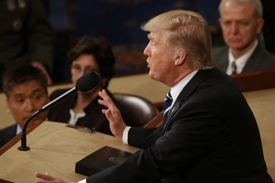 Tổng thống D. Trump phát biểu trước Hạ viện