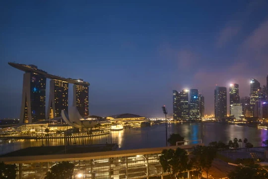 Toàn cảnh vịnh Marina, Singapore