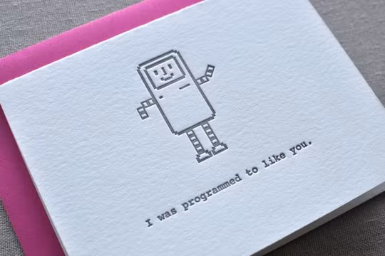 Tấm thiệp đơn giản nhưng độc đáo