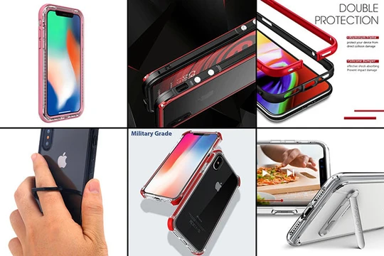 Có khá nhiều mẫu vỏ bảo vệ khác nhau dành cho chiếc iPhone X đắt giá FACEBOOK chia sẻ GOOGLE+ TWITT