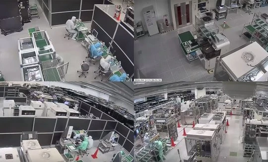 Quang cảnh nhà máy. 