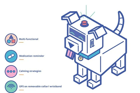 Chú chó robot do bé Jasmine Eldridge 12 tuổi thiết kế và chế tạo.