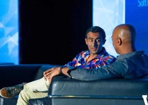 2 CEO của Vungle là Zain Jaffer (trái) và Charles Hudson trong hội nghị của GameBeat 2017.