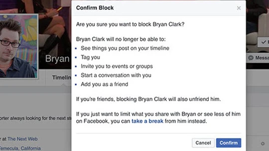 Bạn có thể chặn những người gây phiền hà cho mình trên Facebook