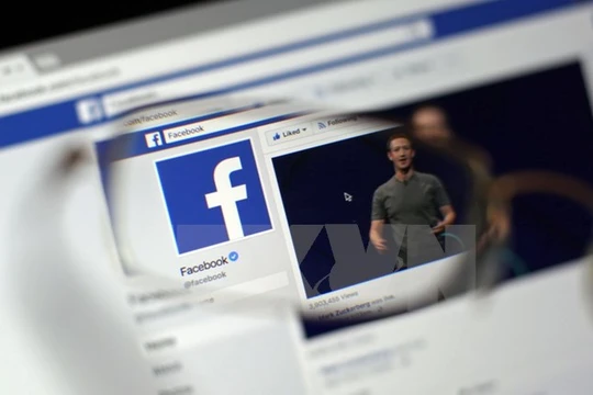 Biểu tượng của trang Facebook. (Nguồn: EPA/TTXVN)