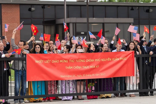 Chào mừng Thủ tướng và đoàn cấp cao tại Washington DC. Ảnh Thanh Tuấn