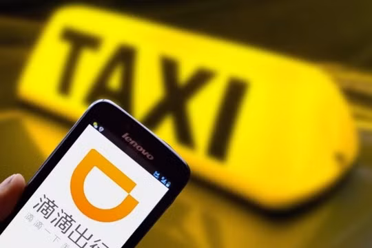 Giao diện ứng dụng gọi taxi Didi Chuxing