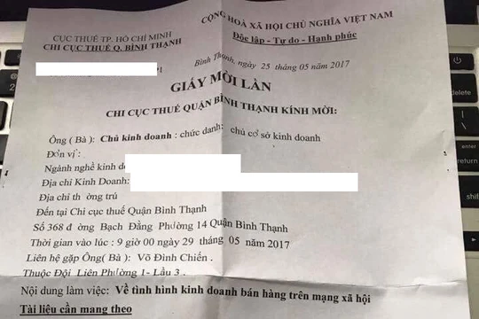 Thư mời vừa được đăng tải trên mạng xã hội