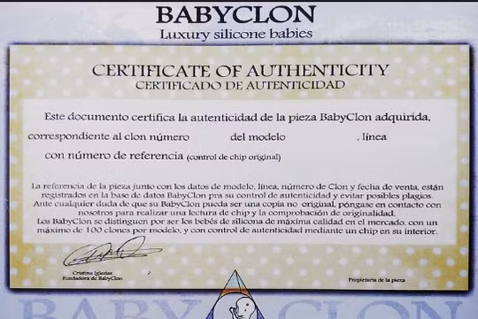 Chứng nhận sản phẩm của Babyclon