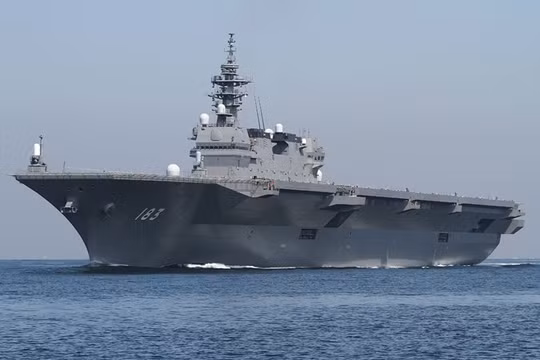 Tàu JS Izumo, niềm kiêu hãnh của Lực lượng Phòng vệ trên Biển của Nhật Bản (JMSDF). (Nguồn: i.imgur.com)