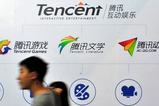 Tencent đã trở thành công ty công nghệ đầu tiên của Trung Quốc, cũng là công ty đầu tiên của châu Á vượt ngưỡng vốn hóa 500 tỷ USD - Ảnh: Reuters/SCMP.