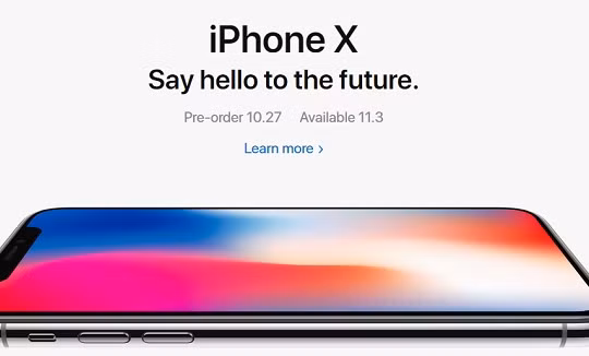 iPhone X phải đợi tới ngày 27/10 mới cho đặt trước nhưng đã bị lo thiếu hàng.