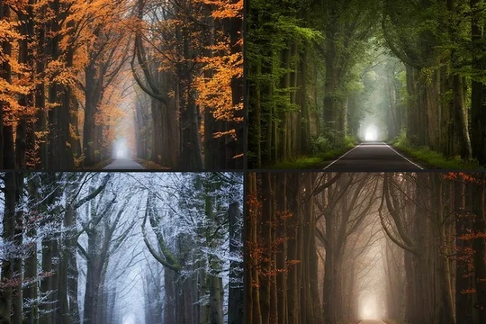 Một bối cảnh nhiều thời điểm chụp