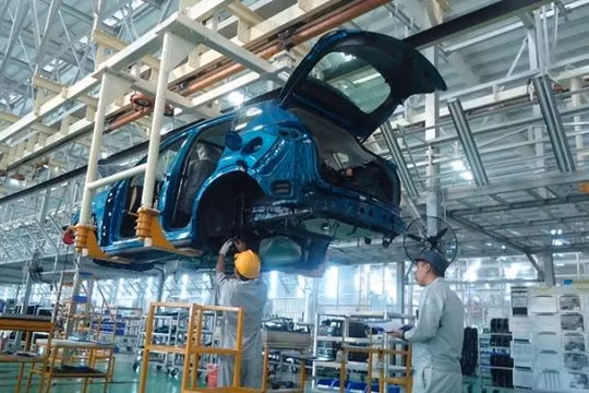 Sắp đưa vào vận hành nhà máy sản xuất ô tô Mazda lớn nhất Đông Nam Á. Ảnh: Thaco