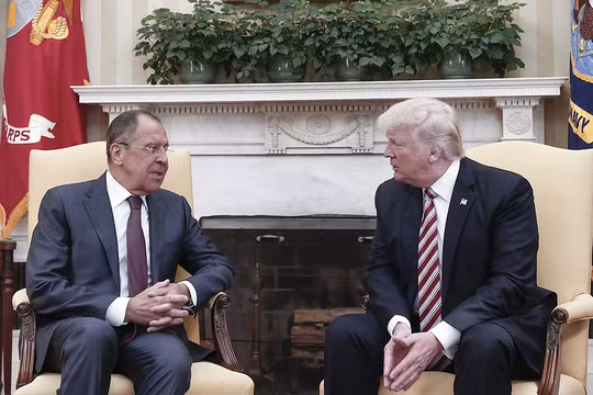 Tổng thống Mỹ Donald Trump tiếp Ngoại trưởng Nga Sergey Lavrov tại Nhà Trắng ngày 10/5