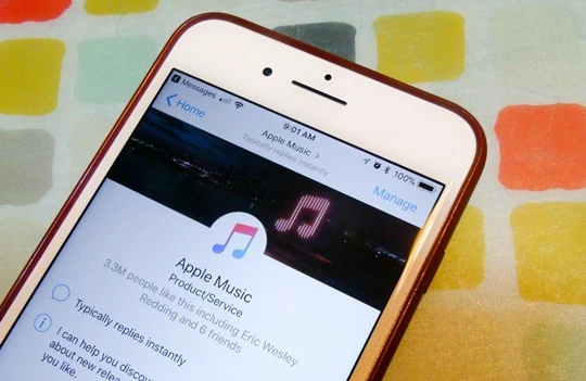 Giao diện Apple Music