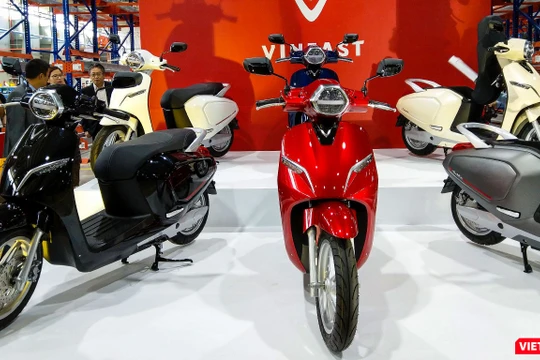 Mẫu xe máy điện VinFast Klara được thiết kế dành riêng cho thị trường trong nước. (Ảnh: Ngô Minh)