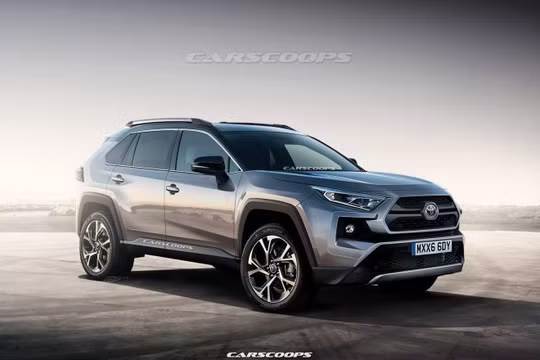 Hình ảnh dự đoán về thiết kế của Toyota RAV4 2019 hoàn toàn mới.