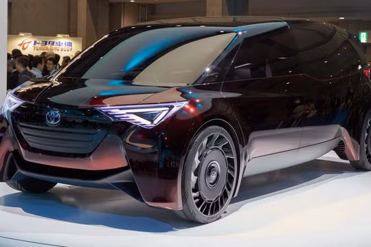 Một chiếc concept của Toyota được phát triển để sử dụng nhiên liệu hydro được trưng bày tại triển lãm Tokyo Motor Show 2017