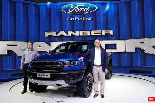 Ford Ranger Raptor được nhập khẩu nguyên chiếc từ Thái Lan. (Ảnh: Ngô Minh)