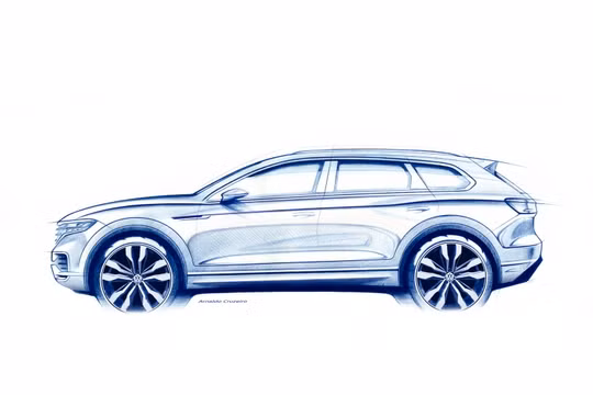 Hệ thống chuyển hướng bánh sau là một trong những tính năng nổi bật trên VW Touareg 2019 (Ảnh: VW AG)
