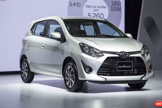 Ngoại hình của Toyota Wigo trông hiện đại và thể thao hơn so với một số đối thủ trong cùng phân khúc. (Ảnh: Ngô Minh)
